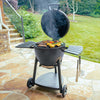 ® AKORN® Kamado Charcoal Grill and Smoker with Cast Iron Grates, Warming Rack and Locking Lid with 445 Cooking Square Inches in Graphite, Model E16620