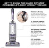 Rotator Powered Lift-Away Upright Vacuum with Crevice Tool and Pet Multi-Tool with a Rose Gunmetal Finish