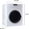 Equator ED860 Compact 3.5Cu.Ft. Dryer-Sensor Dry/Refresh Function