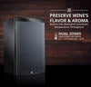 33 Bottle Dual Zone Wine Cooler Refrigerator W/Lock | Large Freestanding Wine Cellar for Red, White, Champagne & Sparkling Wine | 41F-64F Digital Temperature Control Fridge Glass Door Black