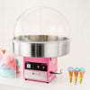 COVER ONLY: Hi Tek 28 X 15 Inch Cover for 28 Inch Cotton Candy Machine 1 Durable Candy Floss Machine Cover - Machine Sold Separately Handy Cut Out Acrylic Cotton Candy Dome Cover