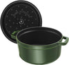 Cast Iron Roaster/Cocotte, Round, 28 Cm, 6.7 L, Basil/Green