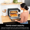 , Toaster Oven, Double Oven with Flexdoor, Flavorseal & Smart Finish, Rapid Top Oven, Air Fry, Bake, Roast, Toast, Fry, Pizza, Convection Oven, 13-In-1, Black, DCT402BK