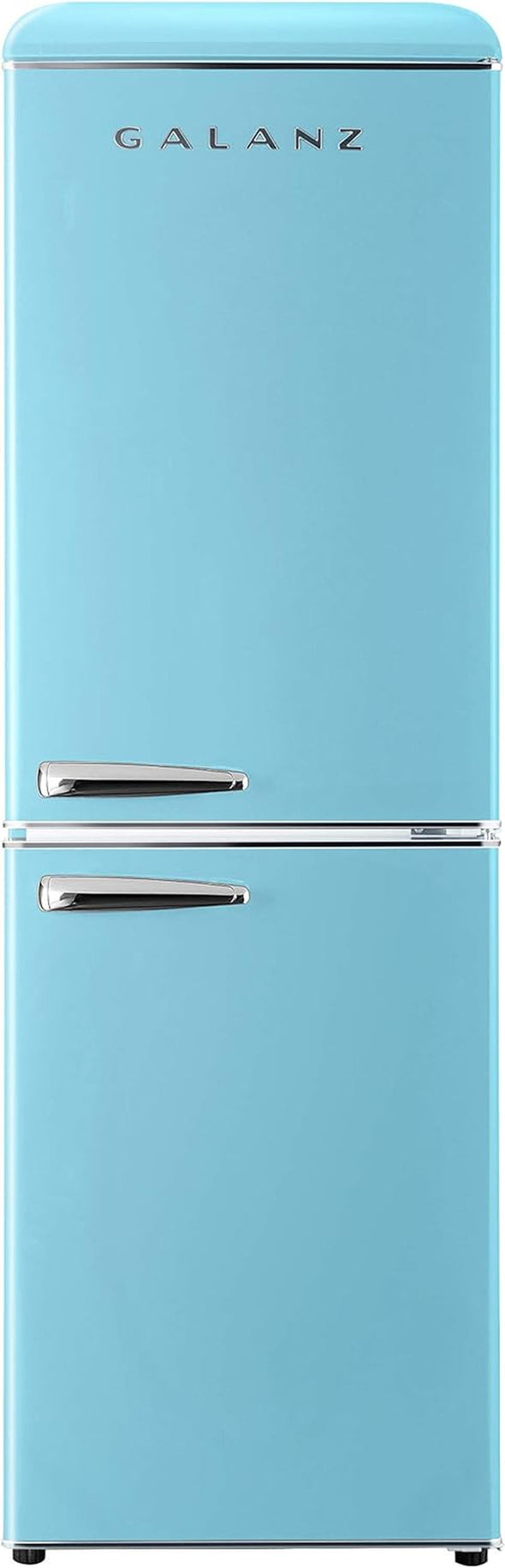 GLR74BBER12 Retro Refrigerator with Bottom Mount Freezer Frost Free, Dual Door Fridge, Adjustable Electrical Thermostat Control, 7.4 Cu Ft, Blue