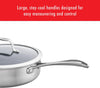 Spirit 3-Ply 10-Pc Stainless Steel Ceramic Nonstick Pots and Pans Set, Dutch Oven, Fry Pan