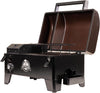 10697 Table Top Wood Grill with Temperature Control, Mahogany