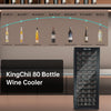 80 Bottle Wine Cooler Refrigerator - Intelligent Digital Control Wine Fridge, Low Noise Operation, Freestanding Wine Refrigerator for Kitchen and Home