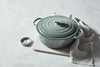 Enameled Cast Iron Signature round Wide Dutch Oven, 6.75 Qt., Sea Salt