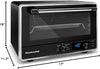 Digital Countertop Oven with Air Fry & Pizza Stone, KCO128BM, Black Matte