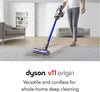 V11 Origin Cordless Vacuum Cleaner, Nickel/Blue