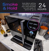 Smart Indoor Smoker with Active Smoke Filtration, Precision Smoke Control, 5 Smoke Settings, Wifi Connected, Electric, Wood Pellet BBQ Countertop Small Appliance, Black