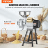 Electric Grain Mill Grinder, 3000W Spice Grinders, Commercial Corn Mill with Funnel, Thickness Adjustable Powder Machine, Heavy Duty Feed Flour Cereal Mill Wheat Grinders, Dry & Wet Grinder