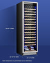 Wine Fridge 24 Inch, 174 Bottles Large Wine Cooler Refrigerator, Built-In or Freestanding Installation