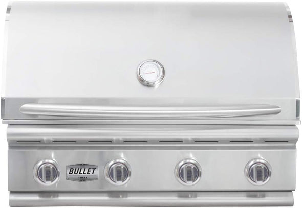 Bullet by  48108 Bronco Bullet by Bull 4 Burner Grill Liquid Propane, Stainless Steel