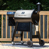 Wood Pellet Grill Smoker with PID 2.0 Controller, Meat Probes, Rain Cover for Outdoor BBQ, Smoke, Bake and Roast, 450E PRO