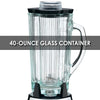 Commercial BB900G 1/2 HP Chrome Bar Blender with 40-Ounce Glass Container Silver