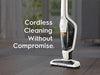 Ergorapido Stick Vacuum Cleaner, Lightweight Cordless Vacuum with LED Nozzle Lights and Turbo Battery Power, for Carpets and Hard Floors, in Satin White