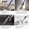 V11 Cordless Stick Vaccum, Large, Nickel/Blue