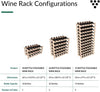 , 72 Bottle Premium Stackable Wood Wine Rack with Display Top, Easy Assembly, Durable Freestanding Wine Rack or Wall Mounted Wine Rack, Handcrafted in USA, Pine (Unstained)