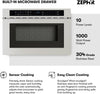 24 Inch Built in Drawer Microwave Oven under Cabinet - under Counter Pull Out Microwave Drawer 1.2 Cu Ft