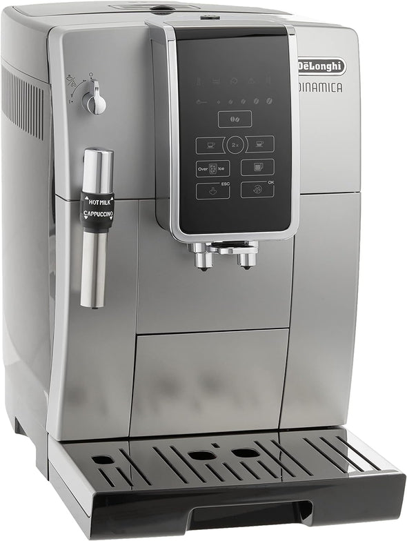 America Dinamica Fully Automatic Coffee and Espresso Machine with Premium Adjustable Frother, Stainless Steel, ECAM35025SB