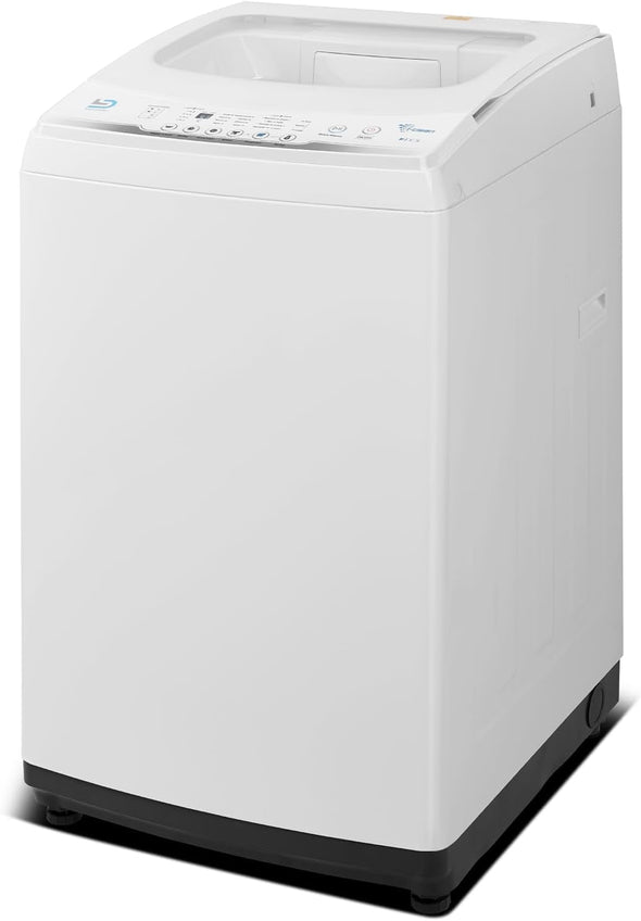 Washing Machine 2.0 Cu.Ft. Mini Compact Full Automatic Lavadora Portatil for Apartments, RV, Dorms Portable Washer, White Black