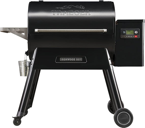 Grills Ironwood 885 Electric Wood Pellet Grill and Smoker, Black, 885 Square Inches Cook Area, 500 Degree Max Temperature, Meat Probe, 6 in 1 BBQ Grill with Wifi and App Connectivity