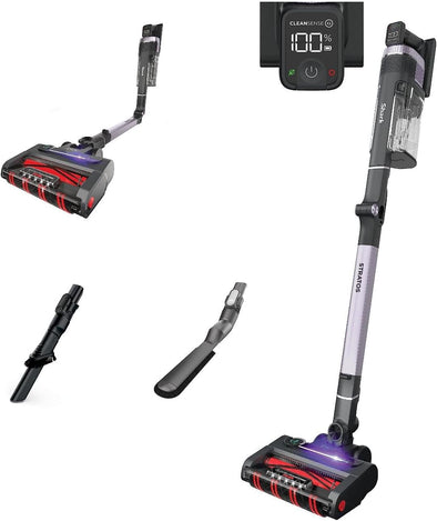 Stratos Cordless Vacuum with Clean Sense IQ and Odor Neutralizer, Duoclean Powerfins Hairpro, Includes Duster Crevice Tool & Anti-Allergen Brush, up to 60 Minute Runtime, Ash Purple, IZ862H