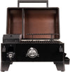 10697 Table Top Wood Grill with Temperature Control, Mahogany