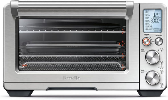 the Joule® Oven Air Fryer Pro, Smart Countertop Oven, Small Electric Oven, Air Fryer Toaster Oven Combo, BOV950BSS, Brushed Stainless Steel