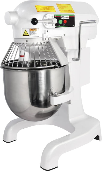 Commercial-Grade Planetary Mixer, 10 Liter,White