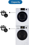 Power Touch 18 Lbs Compact 110V Washer +220V Vented Digital 4Cf Dryer