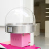 COVER ONLY: Hi Tek 28 X 15 Inch Cover for 28 Inch Cotton Candy Machine 1 Durable Candy Floss Machine Cover - Machine Sold Separately Handy Cut Out Acrylic Cotton Candy Dome Cover