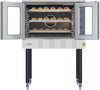 38 In. Full-Size Single Deck Commercial Natural Gas Convection Oven 54,000 BTU with Casters in Stainless-Steel (KM-CCO54-NGC)