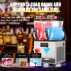 Commercial Slushy Machine, 15L X 2 Double Tank Frozen Drink Machine, 1000W Smoothie Margarita Slush Maker Slushie Machine for Restaurant Bar Cafes Party Home Use