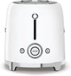 50'S Style Retro Aesthetic 4 Slice Toaster 6 Presets with 2 Extra Wide Slots, White