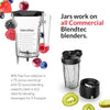 Total Blender Classic - Includes Fourside Jar (75 Oz) - 10-Speed Professional-Grade Countertop Blender - High-Power Kitchen Blender with 6 Pre-Programmed Cycles - Black