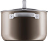 High Casserole W0514375290 Pot, Two-Handled Pot, Fusion Tech, Mineral, High Casserole 7.9 Inches (20 Cm), Induction Compatible, Dark Brass (DB)