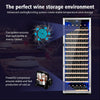 24 Inch Wine Cooler Refrigerator, 179 Bottles Professional Wine Cellars with Powerful Compressor,Quiet Operation and Elegant Design for the Wine Lovers