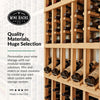 , 72 Bottle Premium Stackable Wood Wine Rack with Display Top, Easy Assembly, Durable Freestanding Wine Rack or Wall Mounted Wine Rack, Handcrafted in USA, Pine (Unstained)