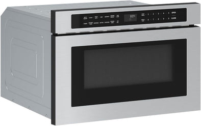 24 Inch Built in Drawer Microwave Oven under Cabinet - under Counter Pull Out Microwave Drawer 1.2 Cu Ft