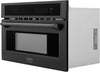 30" 1.6 Cu Ft. Built-In Convection Microwave Oven in Black Stainless Steel with Speed and Sensor Cooking (MWO-30-BS)