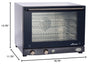 OV-023 Compact Half Size Convection Oven with Manual Controls, 208-240-Volt/2700-Watt, Stainless/Black, Small