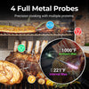 Pro XL [New] - Smart Bluetooth Wireless Meat Thermometer Digital - 4 Probes, 1000°F Heat Resistance, Multi-Sensor Probes, Certified Accuracy | BBQ, Oven, Grill, Smoker, Air Fryer, Deep Fryer