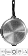 Future Sauté Pan 24 Cm with Sieving Glass Lid Suitable for Induction Cookers