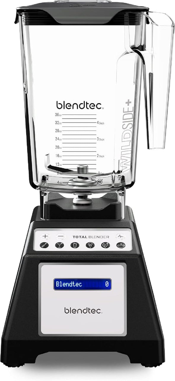 Total Classic Original Blender - Wildside+ Jar (90 Oz) - Professional-Grade Power - 6 Pre-Programmed Cycles - 10-Speeds - Black