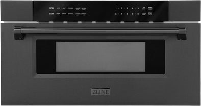 30" 1.2 Cu. Ft. Built-In Microwave Drawer in Black Stainless Steel