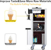 Commercial Ice Cream Machine with Two 12L Hoppers Soft Serve Machine with 3 Flavors Commercial Ice Cream Maker 2450W Compressor Soft Ice Cream Machine with LCD Panel for Restaurants Snack Bar