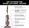 ZD402 Rotator Lift-Away Upright Vacuum with Powerfins, Self-Cleaning Brushroll, HEPA Filtration, Swivel Steering, Precision Duster, Crevice Tool & Upholstery Tool, for Pets, Paprika, Corded