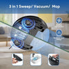 2-IN-1 Robot Vacuum and Mop: Automatic Robot Vacuum 2000Pa Strong Suction & Tangle-Free & App/Wifi/Alexa Voice Control, Self-Charging Mopping Robotic Vacuum Cleaner for Pet Hair, Hard Floor, Carpet